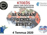 Kıbrıs Türk Orta Eğitim Öğretmenler Sendikası’nın 52. Olağan Genel Kurulu bugün yapılıyor