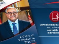 Akıncı'nın Güven ve Kararlılık Belgesi’nin dijital versiyonu yayınlandı