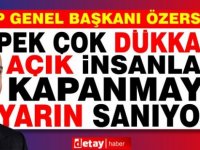 Özersay:Bu gidişin sonu maalesef ülke geneli kapanmadır