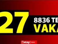 8836  test yapıldı, 23' ü yerel 27 pozitif vaka