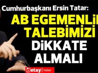 Cumhurbaşkanı Ersin Tatar, “Avrupa Günü” nedeniyle mesaj yayınladı