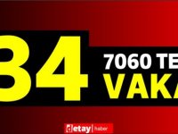 7060 test yapıldı, 22' yerel 34 pozitif vaka