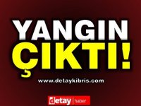 İskele'de bir atölyede yangın çıktı