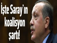 İşte Saray'ın koalisyon şartı!