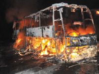 Çin'de otobüs yangını: 42 ölü