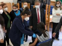 Bakan Pilli, Atleks Sanverler Ortaokulu ve Yaşlı Bakım Merkezi’ni ziyaret etti