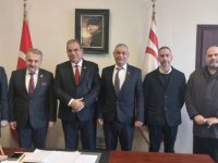 Başbakan Dr. Faiz Sucuoğlu Memur-Sen’nin Davetlisi Olarak Ülkede Bulunan Heyeti Kabul Etti.