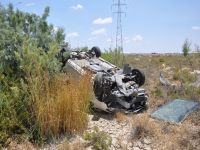 Mağusa'da korkutan trafik kazası