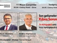 Bir gelişme yok ama Konferansı düzenleniyor:... “Son Gelişmeler Işığında Kıbrıs Sorunu” konulu konferans düzenliyor.