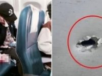 Yerden ateşlenen silah inişe geçen uçaktaki yolcuyu vurdu