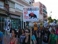 Kanlı festival İspanya'da protesto edildi