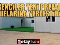 Yeniboğaziçi İlkokulu’nda öğrenciler yeni prefabrik sınıflara yerleştirildi