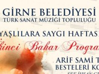 Girne Belediyesi Türk Sanat Müziği Topluluğu Yaşlılar Haftası nedeniyle konser düzenleyecek