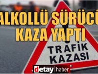 Girne'de alkollü ve ehliyetsiz sürücü kaza yaptı