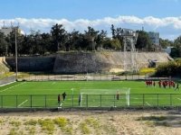 Çetinkaya TSK futbol takımı ara bölgedeki tarihi sahasına 8 yıl sonra kavuştu
