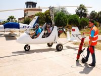 "Gyrocopter" pilotları Edremit'te yetişiyor