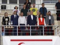 Cumhurbaşkanı Tatar, ‘Şampiyon Melekler Futbol Turnuvası’nda final karşılaşmasını izledi