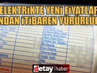 Elektrikte yeni fiyatlar yarından itibaren yürürlükte