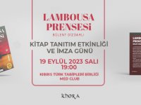 Dr.Bülent Dizdarlı'nın Son Romanı "Lambousa Prensesi" Tanıtım ve İmza Etkinliği 19 Eylül Salı Yapılıyor