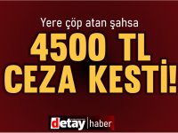 Girne Belediyesi, yere çöp atan bir kişiye 4526 TL ceza kesti!