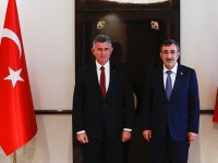 Büyükelçi Feyzioğlu TC Cumhurbaşkanı Yardımcısı Yılmaz ile görüştü