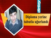 Diploma yerine tabutla uğurlandı