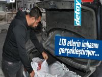 LTB kaçak etleri bagajdan çıkardı