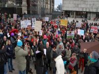 Köln'de protesto