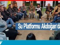 Su Platformu Akdoğan'da halkı bilgilendirdi