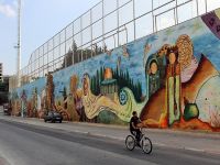 Filistin tarihini duvara resmediyorlar