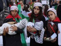 Gazze'de "İnsanlık mezarlığı" protestosu