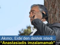 Cumhurbaşkanı Akıncı, Eide ile telefonda görüştü