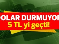 Dolar kuru tekrar 5 TL'yi geçti