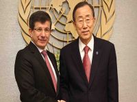 Davutoğlu, BM Genel Sekreteri Ban ile görüştü