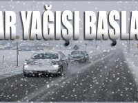 Beklenen KAR yağışı başladı (video)