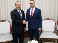 Uluçay, TC Dışişleri Bakanı Mevlüt Çavuşoğlu’nu kabul etti.