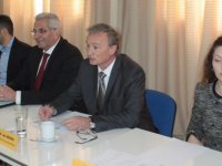 Slovak Büyükeçiliği'nin Kıbrıslı Türk ve Kıbrıslı Rum siyasi partilere yönelik düzenlediği aylık toplantı yapıldı