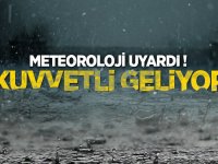 Meteorolojiden sağanak yağış uyarısı