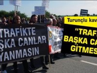 Turunçlu kavşağında eylem: Trafikte başka canlar gitmesin