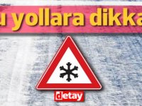 Polis uyardı: Dolu yağışı nedeniyle Kaplıca- Tatlısu ana yolu buzlandı!