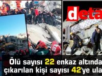 Elazığ Depremi: Ölü sayısı 22 enkaz altından çıkarılan kişi sayısı 42'ye ulaştı