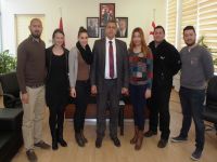 Gazimağusa Halkdansları Derneği Belediye Başkanı İsmail Arter’i ziyaret etti