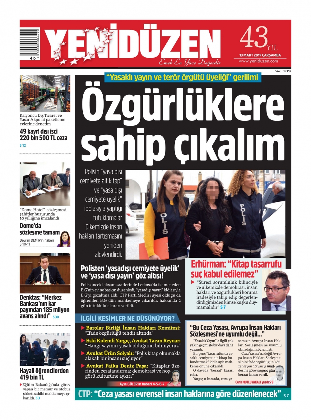 Gazeteler kitap tutuklamasını nasıl gördü? galerisi resim 3