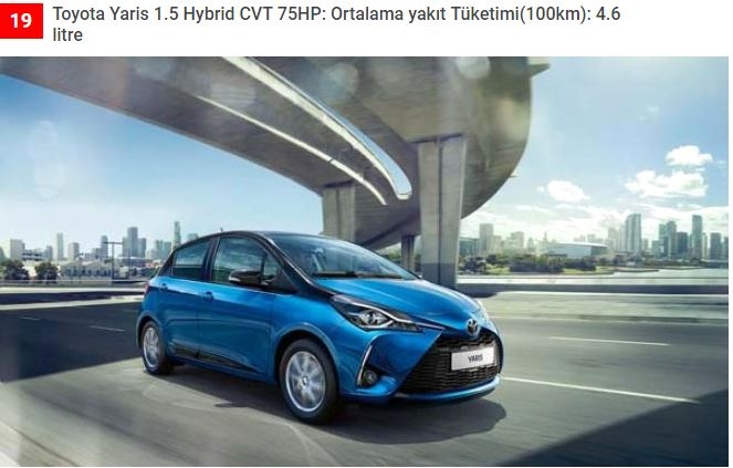 Hangi araba en az yakıyor ? işte 2019'un en az yakan araçları galerisi resim 19