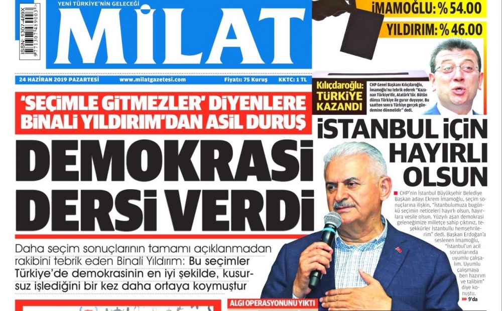 İktidar gazeteleri İmamoğlu'nun zaferini nasıl gördü? galerisi resim 4
