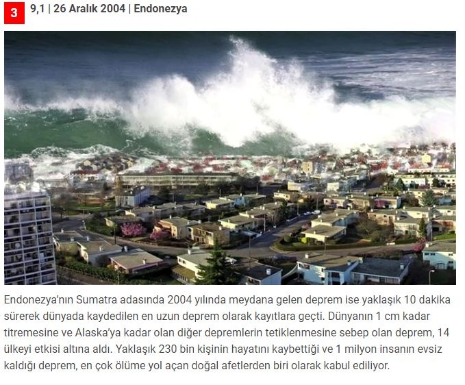 230 binden fazla can aldı! Son 100 yılın en büyük depremleri galerisi resim 3