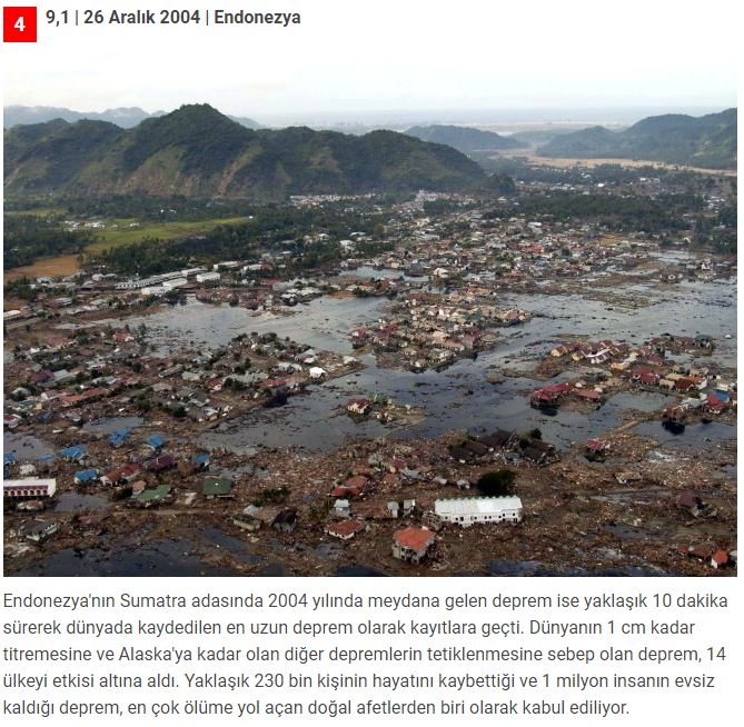 230 binden fazla can aldı! Son 100 yılın en büyük depremleri galerisi resim 4