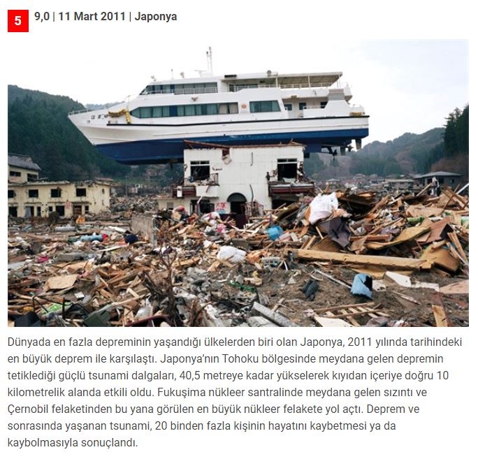 230 binden fazla can aldı! Son 100 yılın en büyük depremleri galerisi resim 5