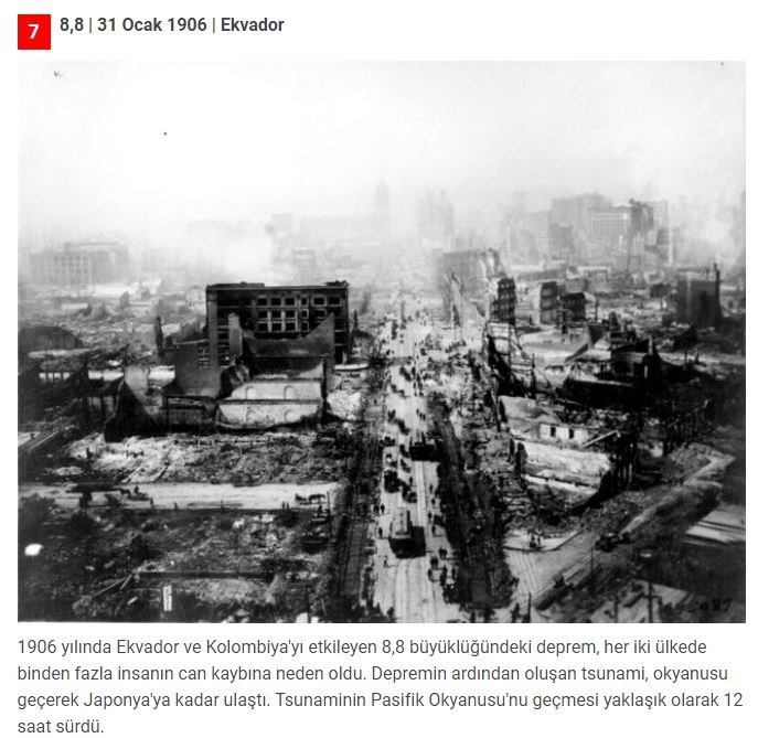 230 binden fazla can aldı! Son 100 yılın en büyük depremleri galerisi resim 7