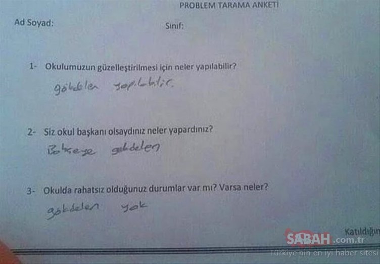 Sınav kağıtlarına verilen komik cevaplar! galerisi resim 13